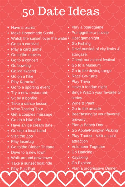 The Date Ideas List For Valentine S Day