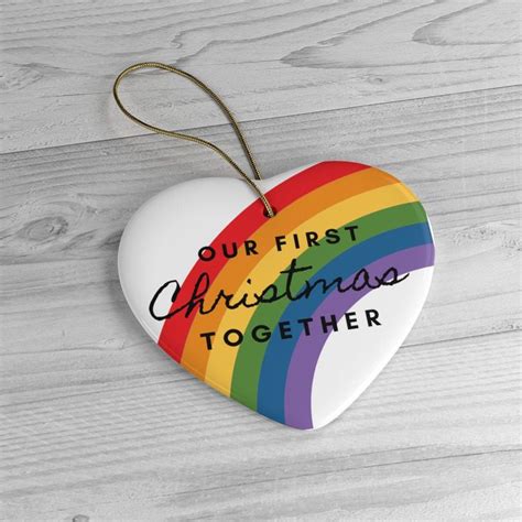 Our First Christmas Together Ceramic Christmas Ornament Holiday