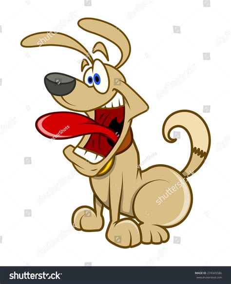 Surprised Dog Cartoon Vector Stock Vector Royalty Free 274345586