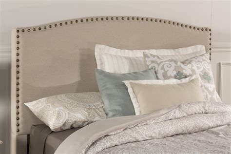 hillsdale furniture kerstein upholstered fabric queen headboard light