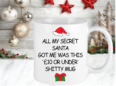 Christmas Personalised Secret Santa Mug T Present Funny Christmas