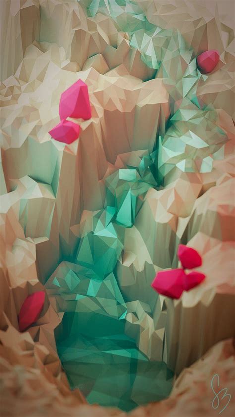 Waterfall By Smnbrnr On Deviantart Low Poly Art College Art Game Design