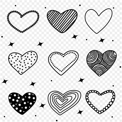 Heart Shape Doodle Variation Heart Drawing Ear Drawing Heart Shape