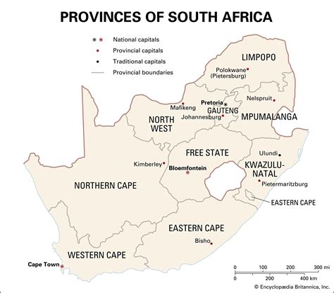 South Africa Map Provinces And Capitals Map Of South Africa Stock