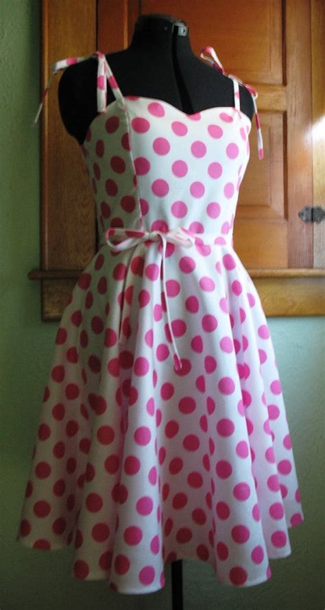 Sample Sale Pink Polka Dot Sundress Etsy Sundress Lovely Dresses
