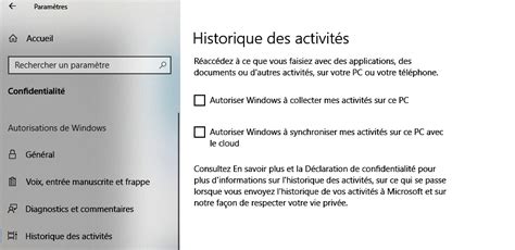 Windows 10 Découvrez Lhistorique Des Activités Avec Votre Compte