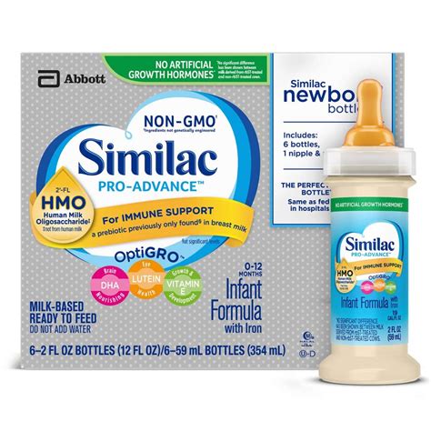 Similac Pro Advance Infant Formula Ready To Feed 2 Oz Bottles 48 Ct
