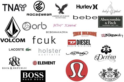 Designer Clothing Brand Names And Logos : Choose a preferred clothing gambar png