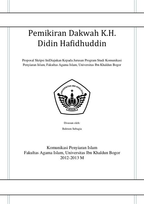 Contoh proposal skripsi