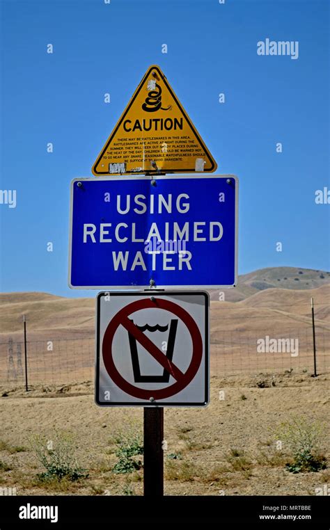 Signs At Rest Stop Along I 5 Freeway In California Stock Photo Alamy