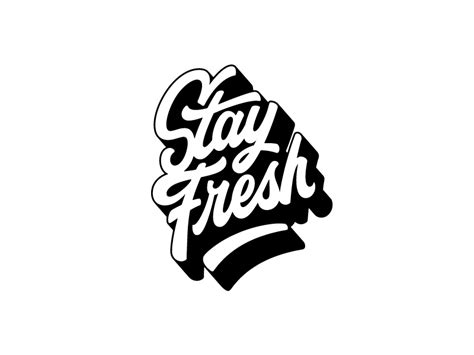 Stay Fresh Stay Fresh Typographic Tattoo Stays