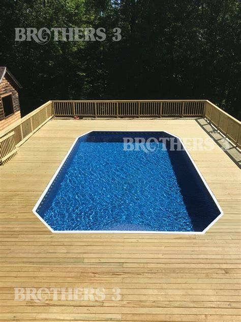 Trex Deck Pool Decks Backyard Pool Radiant Pools Queens County