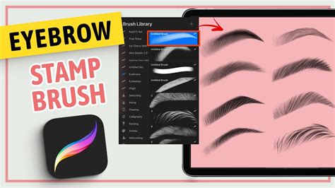 Create Eyebrows Stamp Brush In Procreate Quickly Procreate Tutorial