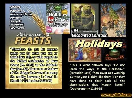Holy Days Or Holidays Hebrew Edification Of Yahuah Yahushai