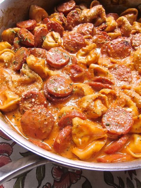 Drain pasta and stir into sausage mixture. Ilene Dyer | Smoked sausage recipes, Recipes, Cooking