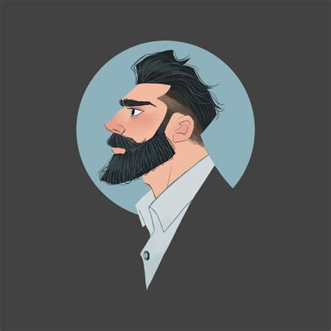 Beard Beard Illustration Character Design Animation Illustration
