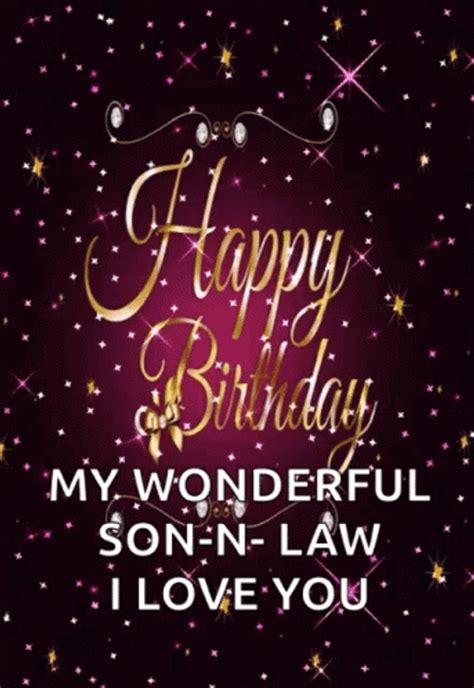 Birthday Wishes For Son In Law GIF GIFDB Com