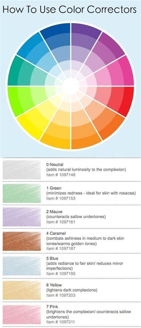 28 useful charts to make your makeup easier styles weekly dark skin tone color corrector