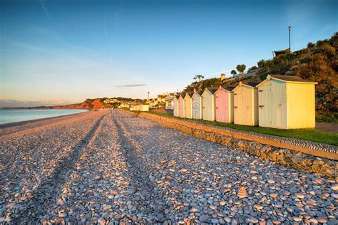 Budleigh Salterton Madre Del Acantilado Y La Roca Con Algas Marinas Uk Foto De Archivo Imagen