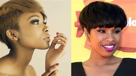 Short Haircuts With Designs For Black Women
