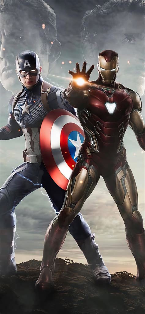 1242x2688 Captain America Vs Iron Man 4k Artwork Iphone XS MAX HD 4k