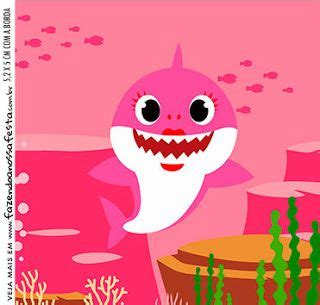 Baby shark and mommy shark. Baby Shark Party: Free Printable Candy Buffet Labels. en ...