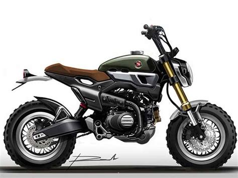 Custom Honda Grom Scrambler Concept One And Two Motorcycle Pictures