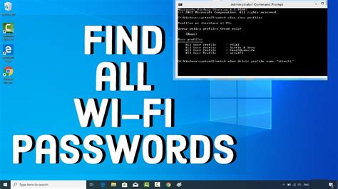 How To Get Wifi Password Using Cmd In Windows 10 Lates Windows 10 Update