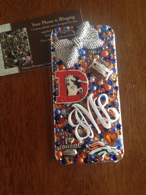 Denver broncos case custom bling your way ! | Custom phone cases, Custom phone, Custom bling