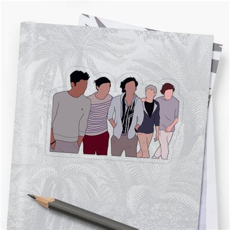 One Direction Together Sticker By Taylorros4244 Redbubble