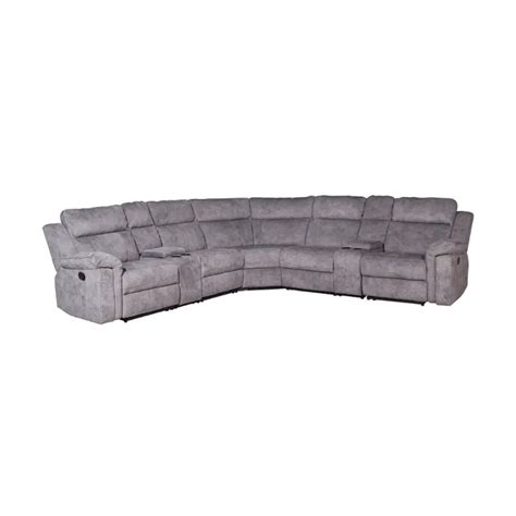 Thomas Dome Gray 6pc Sectional Klaussner Furniture