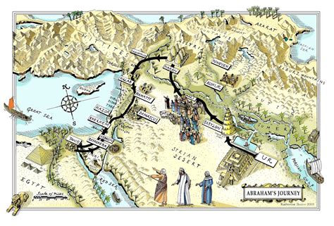 30 Map Of Abraham Journey Maps Database Source