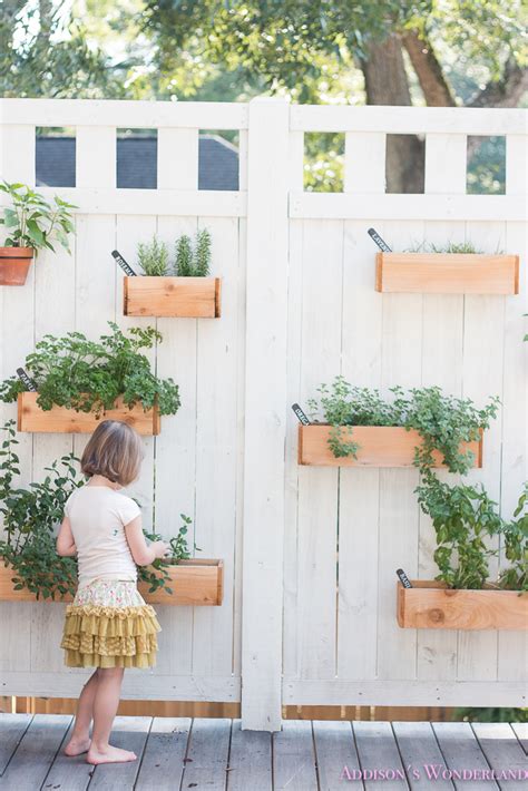 Our Under 40 Diy Outdoor Herb Wall Addisons Wonderland