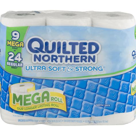 Quilted Northern Ultra Soft And Strong Unscented Bathroom Tissue Mega