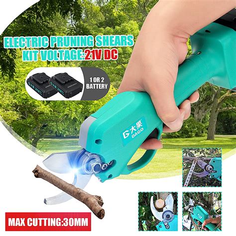 Cordless Electric Rechargeable Pruning Shears Mm Secateur Branch