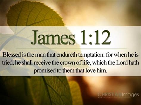 King James Scriptures James 112 Endure Temptation Papel De Parede