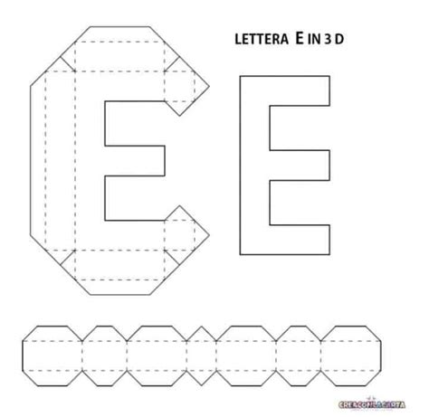 Molde Letra E 3d Para Imprimir Gratis Letras Do Alfabeto Ver E Fazer