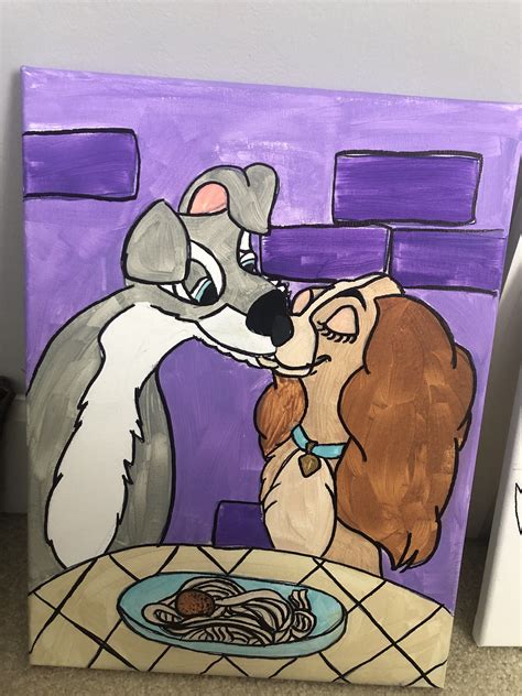 Lady And The Tramp Lady And The Tramp Painting Lady