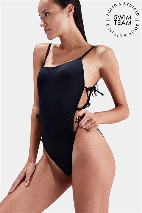 solid and striped solid striped the lily solid and striped one piece black swimsuit