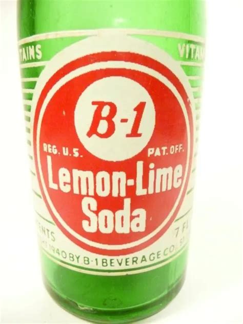 Vintage Acl Soda Pop Bottle Green B Lemon Lime Soda Of Pittsburg Pa Oz Picclick