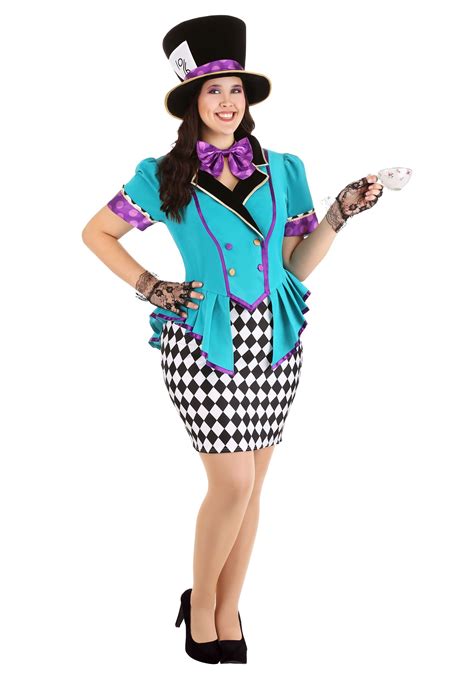 Plus Size Marvelously Mad Hatter Costume For Women