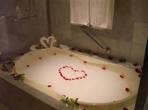 Valentine Romantic Bubble Baths Romantic Bath Together On The