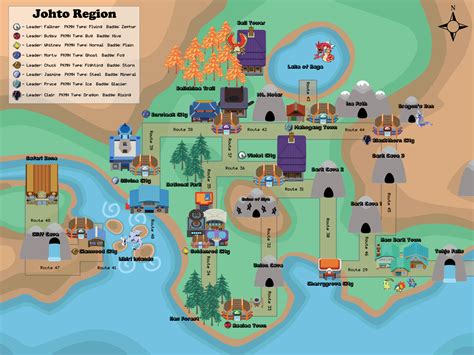 Map Of Johto By Reecie On Deviantart