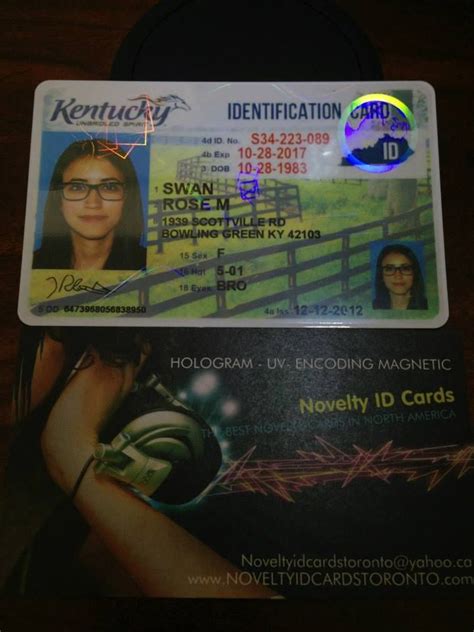 This Is Our Fake Novelty State Kentucky Id Sample Visit