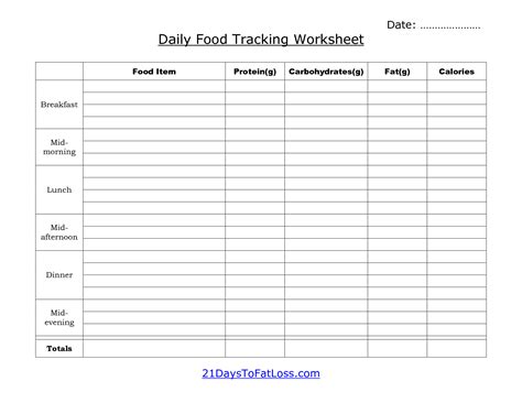 Printable Daily Food Intake Chart Free Printable Work Vrogue Co