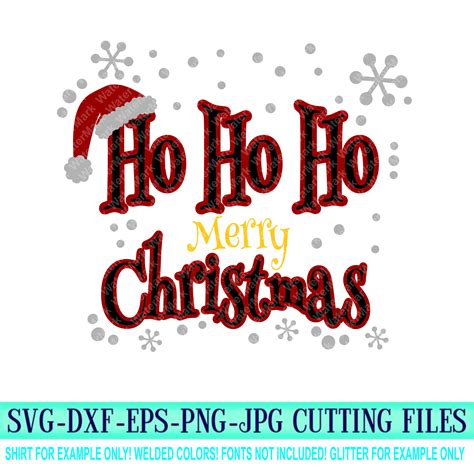 Hohoho Merry Christmas Svg Ho Ho Ho Svg Christmas Lights