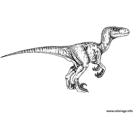 Coloriage Jurassic World Raptor