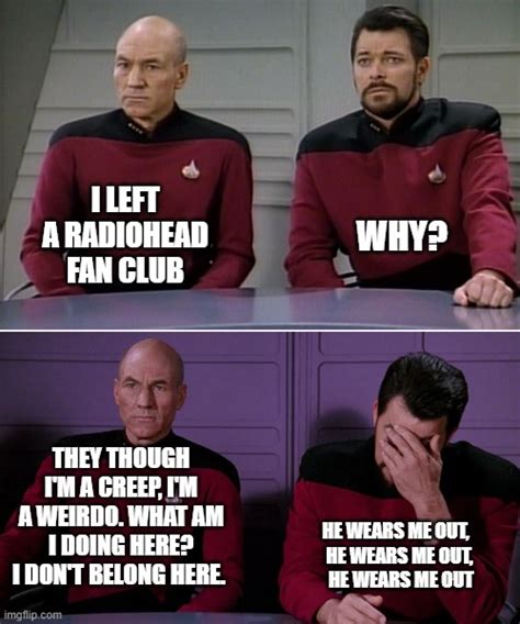 Picard Riker Listening To A Pun Imgflip