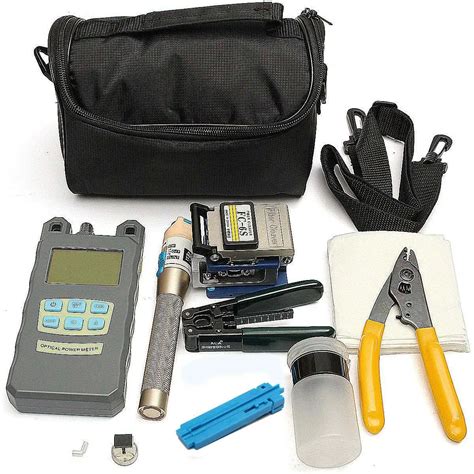 New Fiber Optic Ftth Tool Kit With Fc 6s Fiber Cleaver And High Precision Optical Power Meter