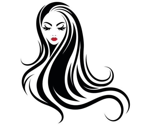 Must contain at least 4 different symbols; Long Hair Woman Illustrations, Royalty-Free Vector ...